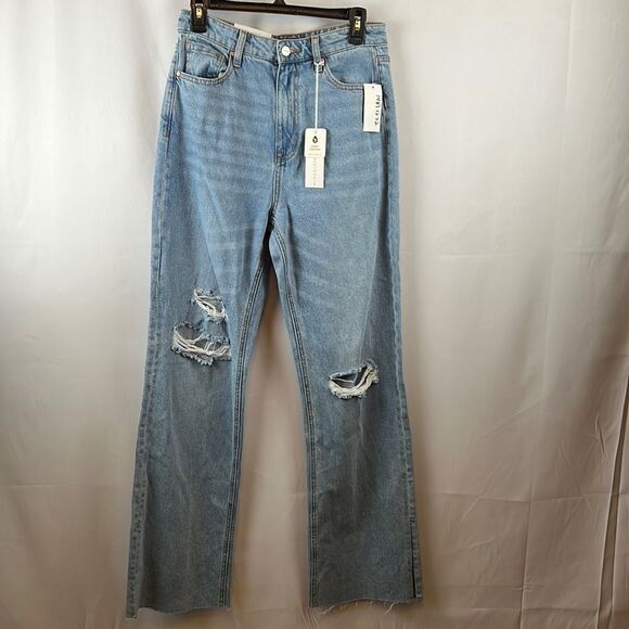 Sanctuary The Flashback Wide Leg Ripped Jeans- Size 28 - NWT - Picture 1 of 13